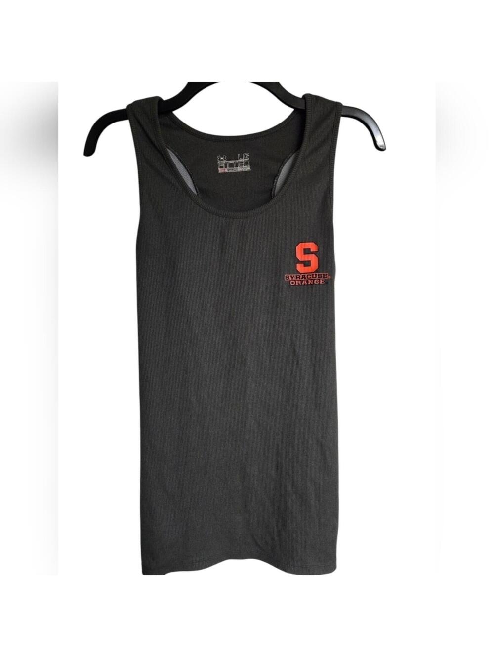 Under Armour Syracuse Orange Tank Top Large Women's Heat Gear Fitted